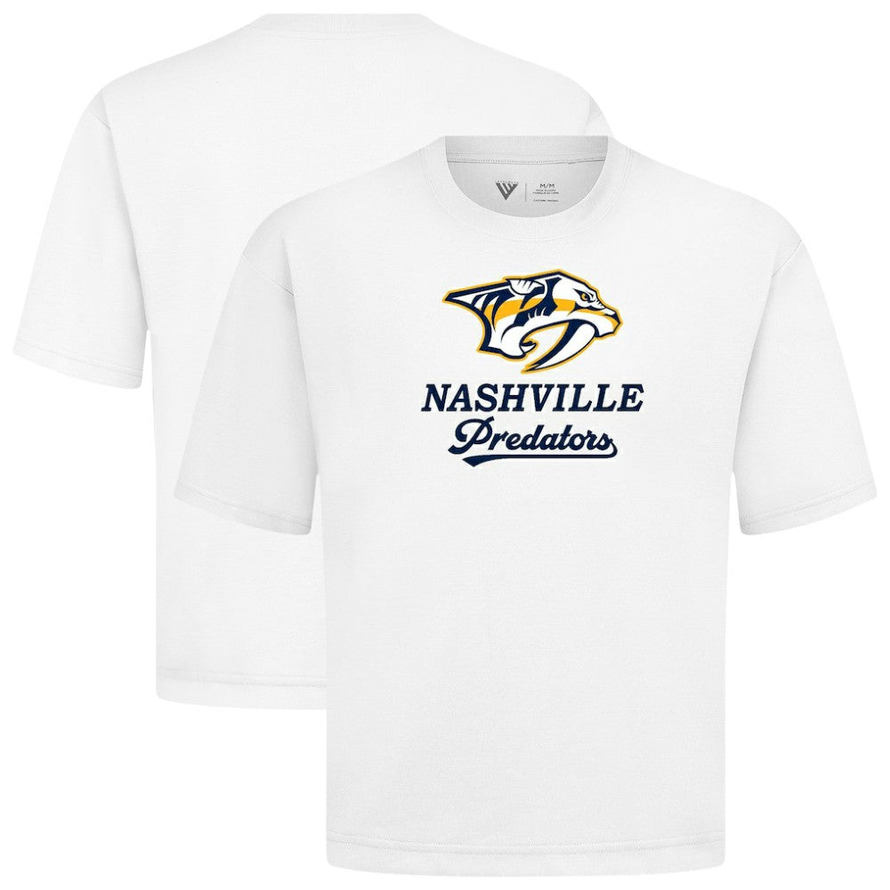Nashville Predators Levelwear Team Surge Luxe Signature Knit T-Shirt - White T-shirts