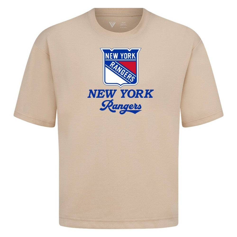 New York Rangers Levelwear Team Surge Luxe Signature Knit T-Shirt - Khaki T-shirts