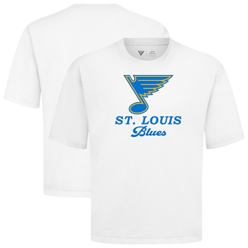 St. Louis Blues Levelwear Team Surge Luxe Signature Knit T-Shirt - White T-shirts