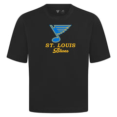 St. Louis Blues Levelwear Team Surge Luxe Signature Knit T-Shirt - Black T-shirts