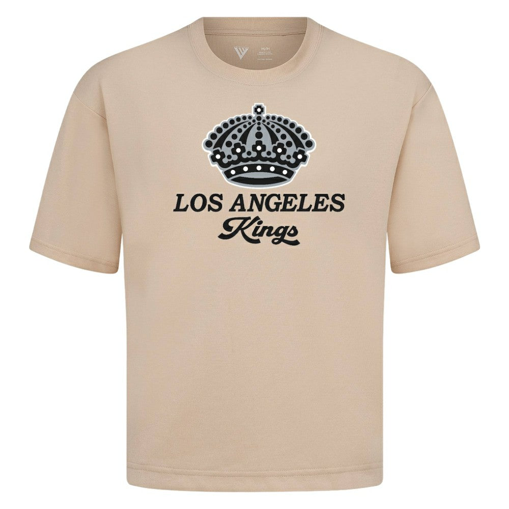 Los Angeles Kings Levelwear Team Surge Luxe Signature Knit T-Shirt - Khaki T-shirts