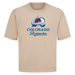 Colorado Avalanche Levelwear Team Surge Luxe Signature Knit T-Shirt - Khaki T-shirts