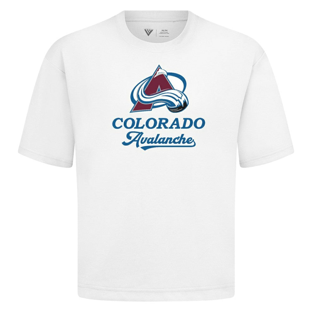 Colorado Avalanche Levelwear Team Surge Luxe Signature Knit T-Shirt - White T-shirts