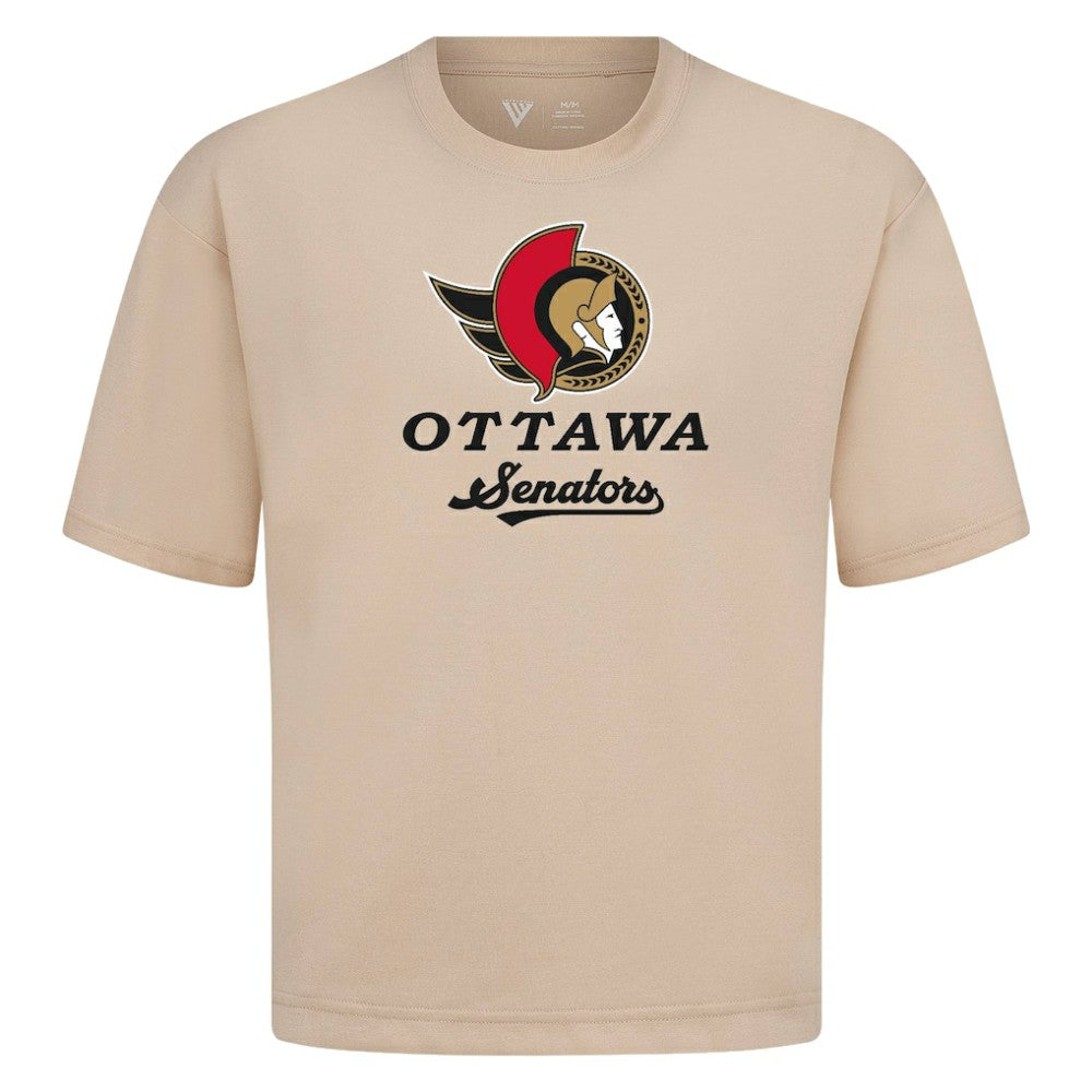 Ottawa Senators Levelwear Team Surge Luxe Signature Knit T-Shirt - Khaki T-shirts