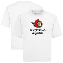 Ottawa Senators Levelwear Team Surge Luxe Signature Knit T-Shirt - White T-shirts