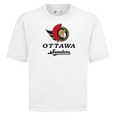 Ottawa Senators Levelwear Team Surge Luxe Signature Knit T-Shirt - White T-shirts
