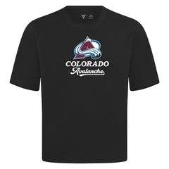 Colorado Avalanche Levelwear Team Surge Luxe Signature Knit T-Shirt - Black T-shirts