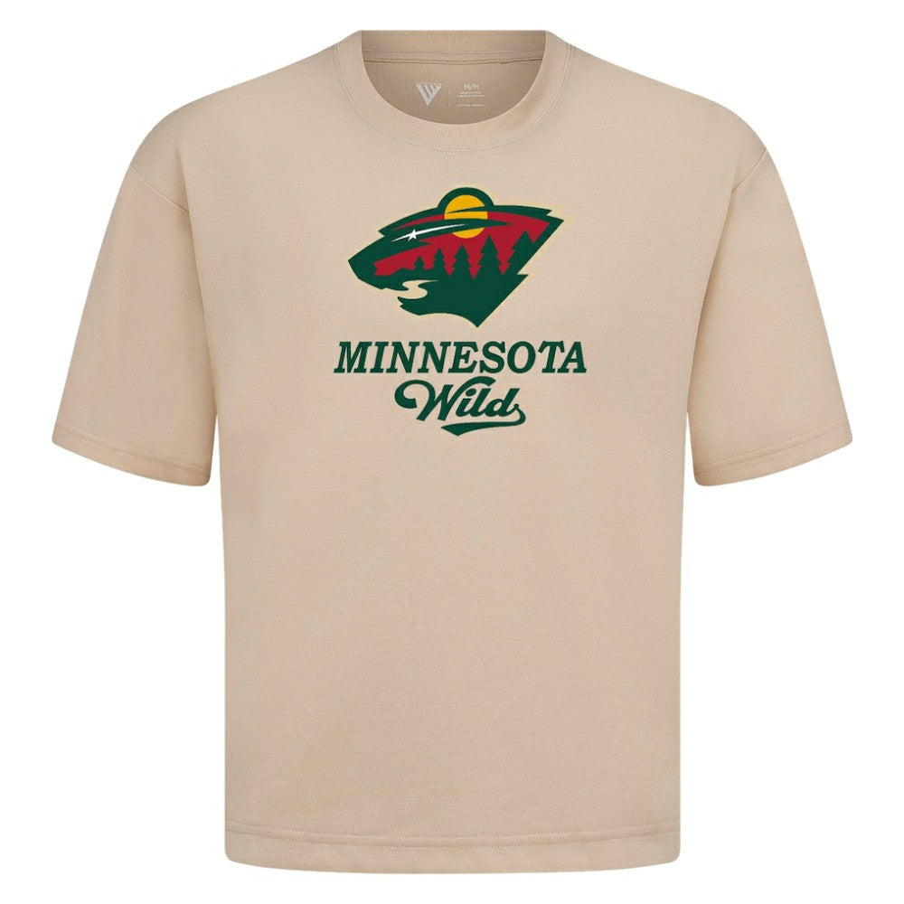 Minnesota Wild Levelwear Team Surge Luxe Signature Knit T-Shirt - Khaki T-shirts