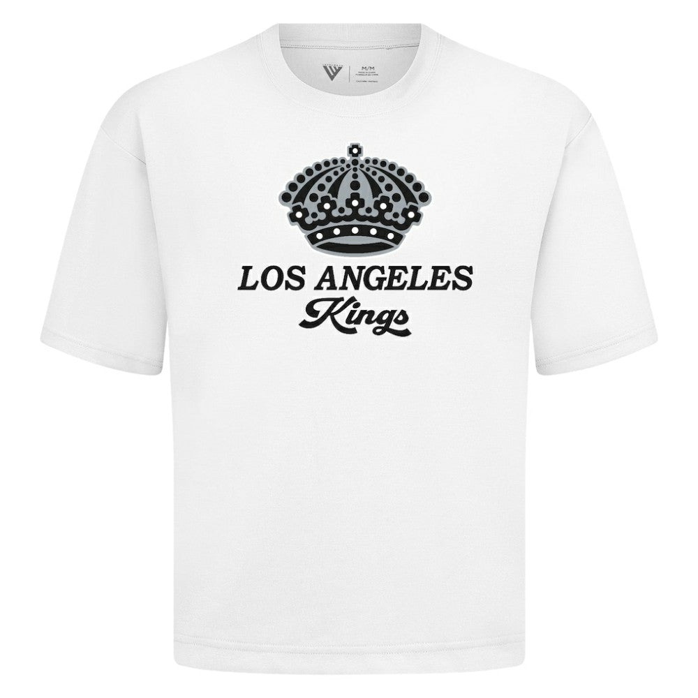 Los Angeles Kings Levelwear Team Surge Luxe Signature Knit T-Shirt - White T-shirts