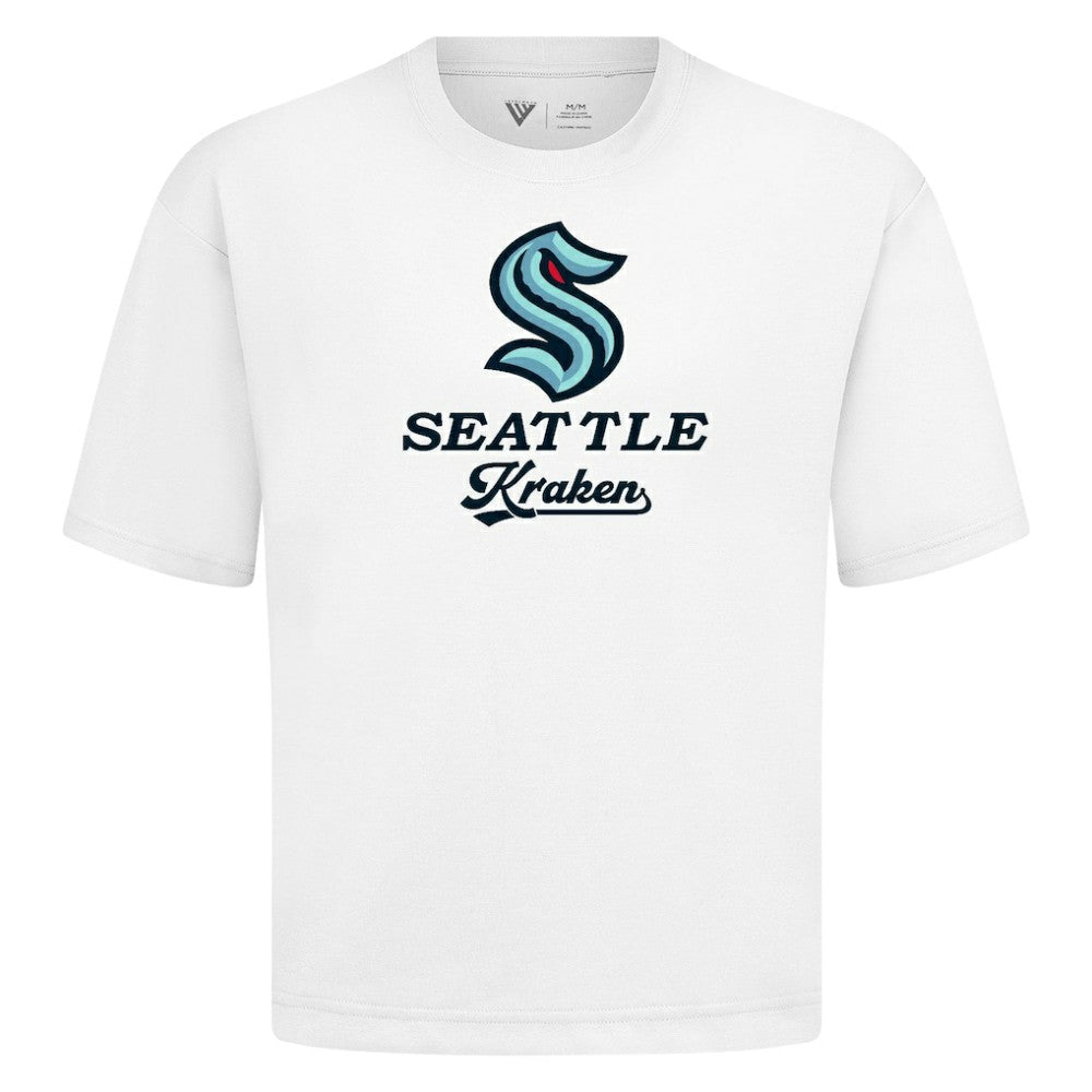 Seattle Kraken Levelwear Team Surge Luxe Signature Knit T-Shirt - White T-shirts