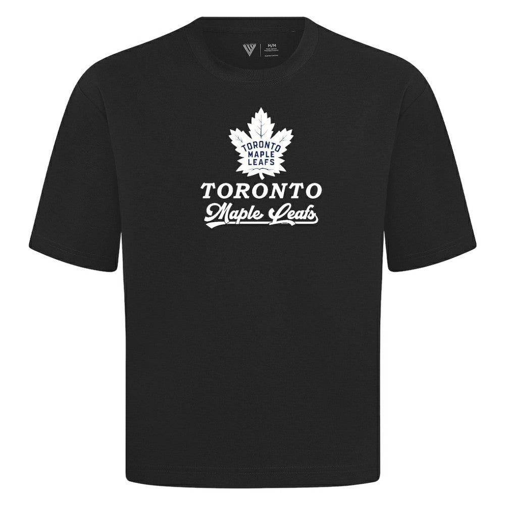 Toronto Maple Leafs Levelwear Team Surge Luxe Signature Knit T-Shirt - Black T-shirts