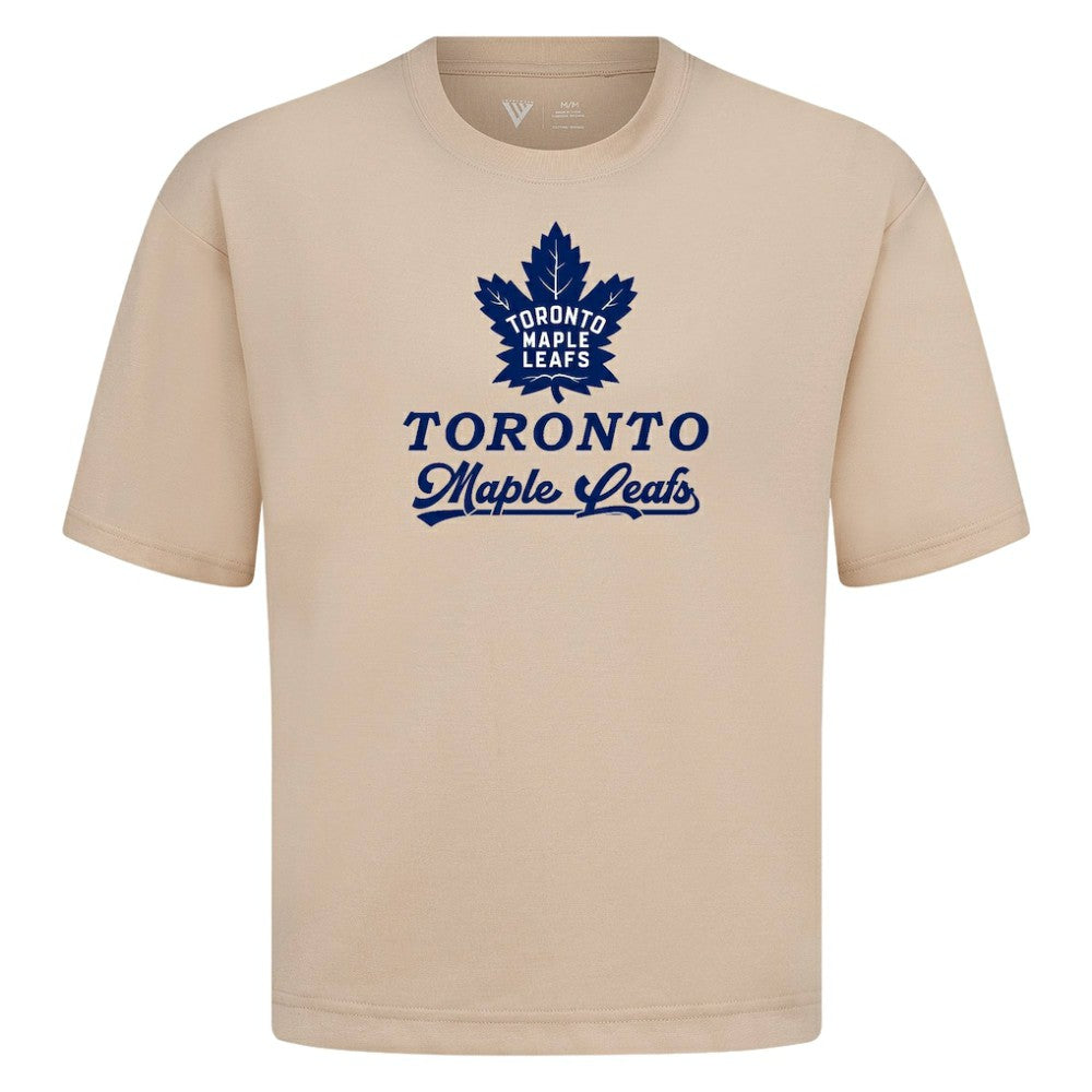 Toronto Maple Leafs Levelwear Team Surge Luxe Signature Knit T-Shirt - Khaki T-shirts