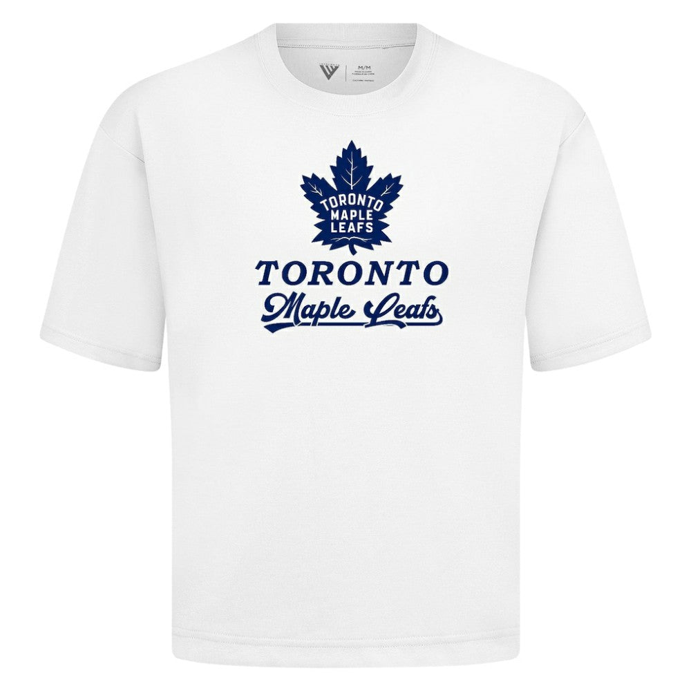 Toronto Maple Leafs Levelwear Team Surge Luxe Signature Knit T-Shirt - White T-shirts