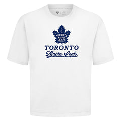 Toronto Maple Leafs Levelwear Team Surge Luxe Signature Knit T-Shirt - White T-shirts