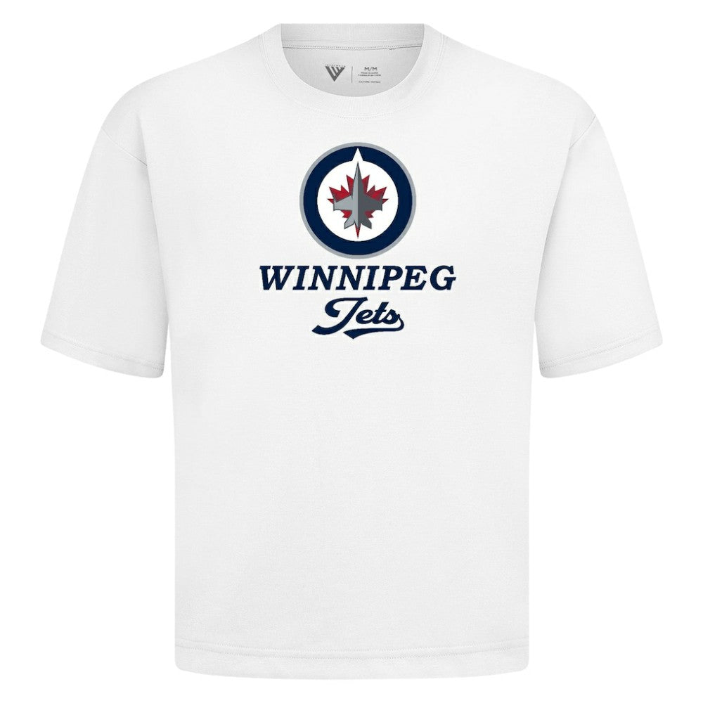 Winnipeg Jets Levelwear Team Surge Luxe Signature Knit T-Shirt - White T-shirts
