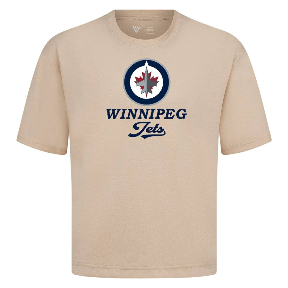 Winnipeg Jets Levelwear Team Surge Luxe Signature Knit T-Shirt - Khaki T-shirts