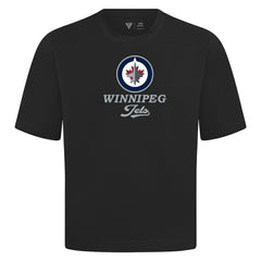 Winnipeg Jets Levelwear Team Surge Luxe Signature Knit T-Shirt - Black T-shirts