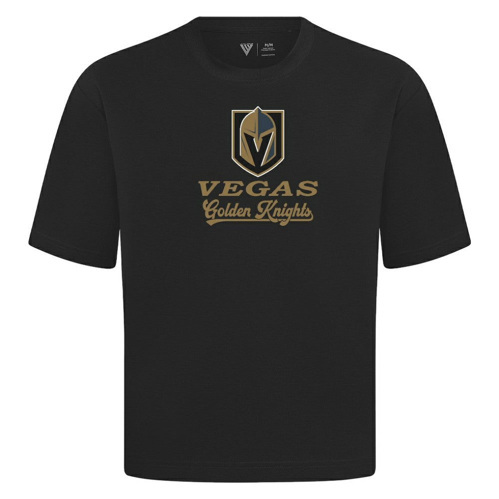 Vegas Golden Knights Levelwear Team Surge Luxe Signature Knit T-Shirt - Black T-shirts