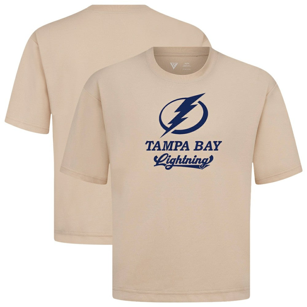 Tampa Bay Lightning Levelwear Team Surge Luxe Signature Knit T-Shirt - Khaki T-shirts
