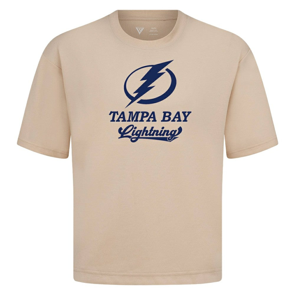 Tampa Bay Lightning Levelwear Team Surge Luxe Signature Knit T-Shirt - Khaki T-shirts