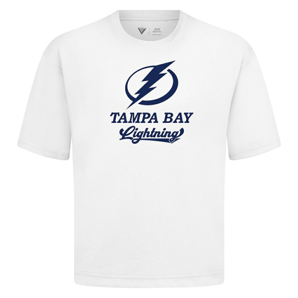 Tampa Bay Lightning Levelwear Team Surge Luxe Signature Knit T-Shirt - White T-shirts