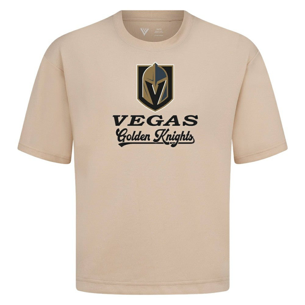 Vegas Golden Knights Levelwear Team Surge Luxe Signature Knit T-Shirt - Khaki T-shirts