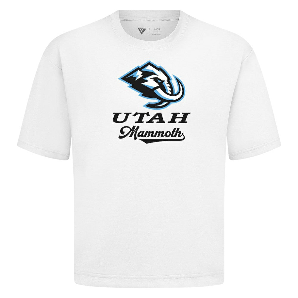 Utah Mammoth Levelwear Team Surge Luxe Signature Knit T-Shirt - White T-shirts