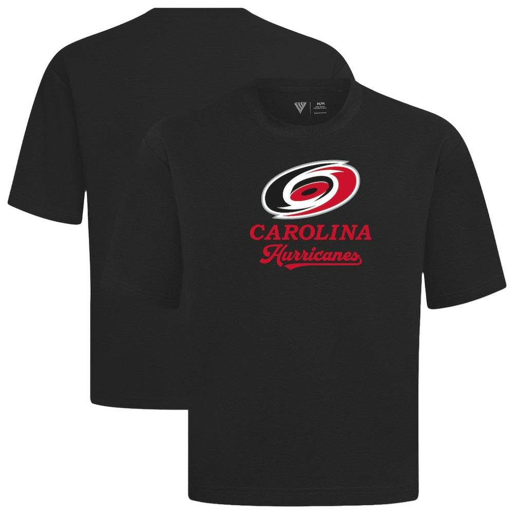 Carolina Hurricanes Levelwear Team Surge Luxe Signature Knit T-Shirt - Black T-shirts