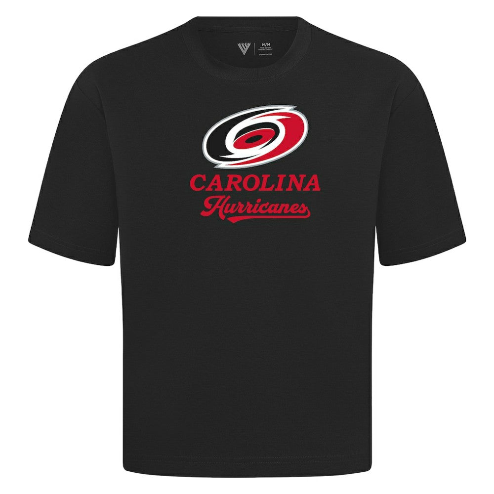 Carolina Hurricanes Levelwear Team Surge Luxe Signature Knit T-Shirt - Black T-shirts