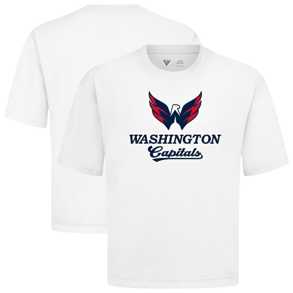 Washington Capitals Levelwear Team Surge Luxe Signature Knit T-Shirt - White T-shirts