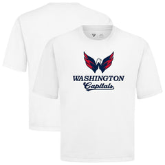 Washington Capitals Levelwear Team Surge Luxe Signature Knit T-Shirt - White T-shirts