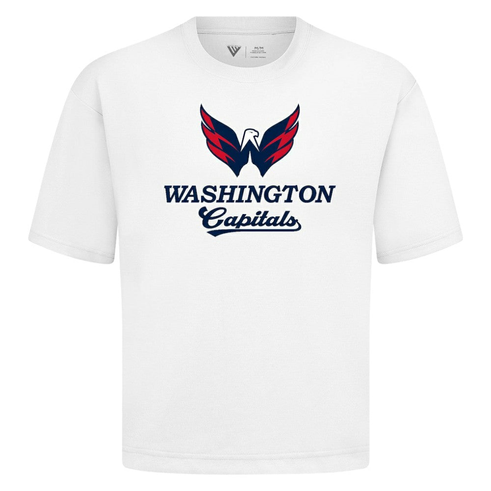 Washington Capitals Levelwear Team Surge Luxe Signature Knit T-Shirt - White T-shirts