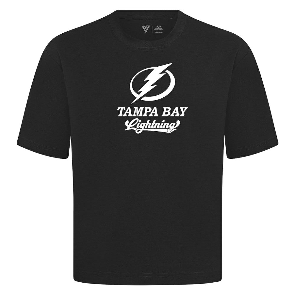 Tampa Bay Lightning Levelwear Team Surge Luxe Signature Knit T-Shirt - Black T-shirts