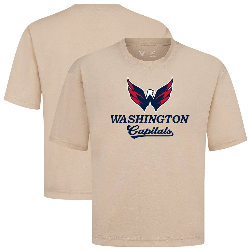 Washington Capitals Levelwear Team Surge Luxe Signature Knit T-Shirt - Khaki T-shirts