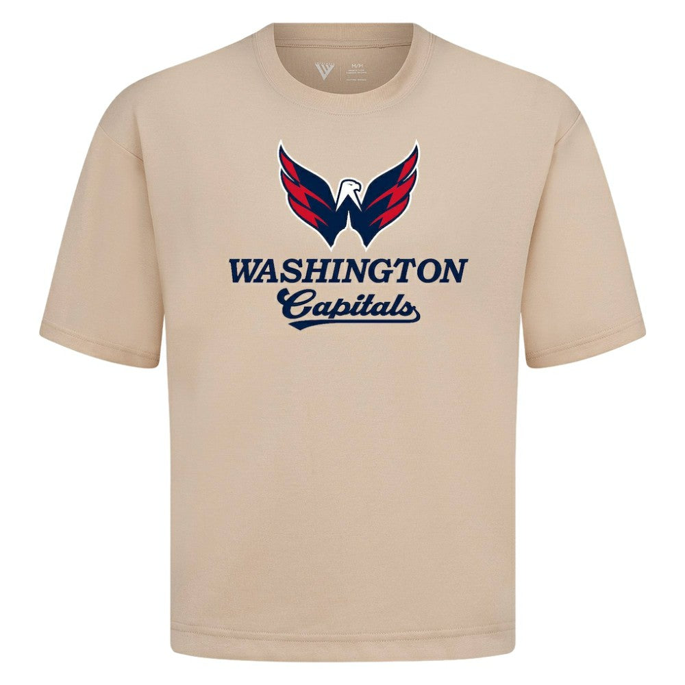 Washington Capitals Levelwear Team Surge Luxe Signature Knit T-Shirt - Khaki T-shirts