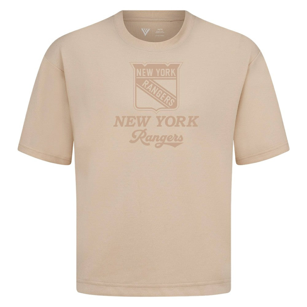 New York Rangers Levelwear Shadow Surge Luxe Signature Knit T-Shirt - Khaki T-shirts