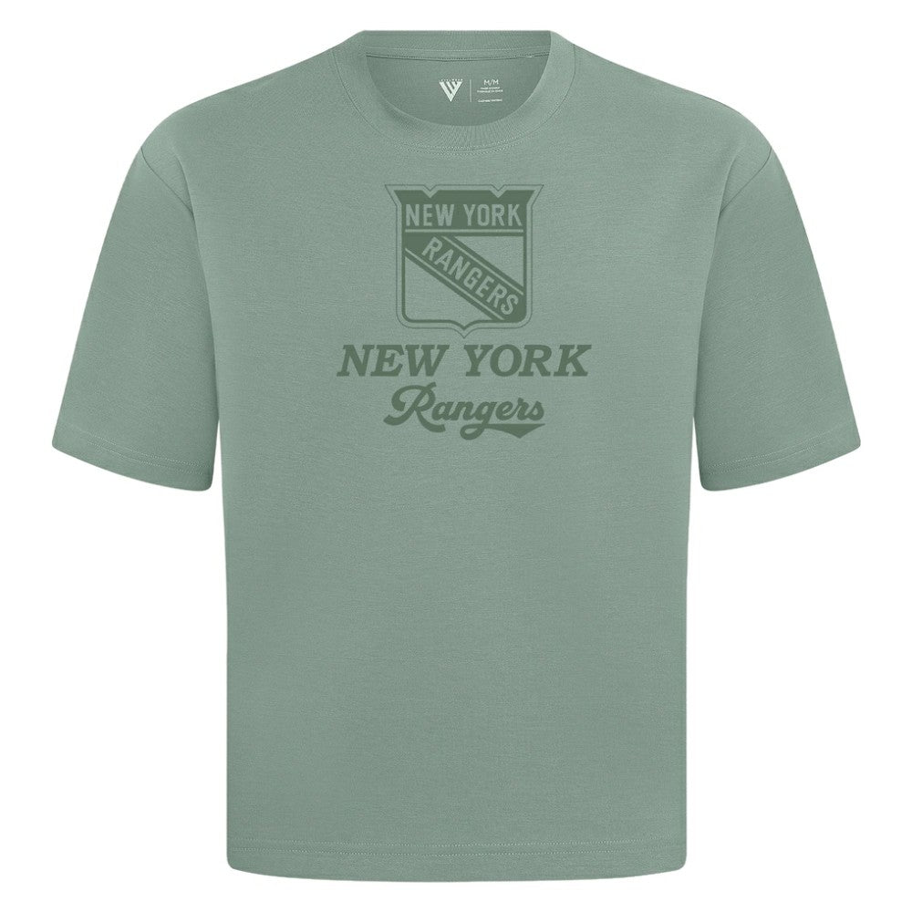 New York Rangers Levelwear Shadow Surge Luxe Signature Knit T-Shirt - Green T-shirts