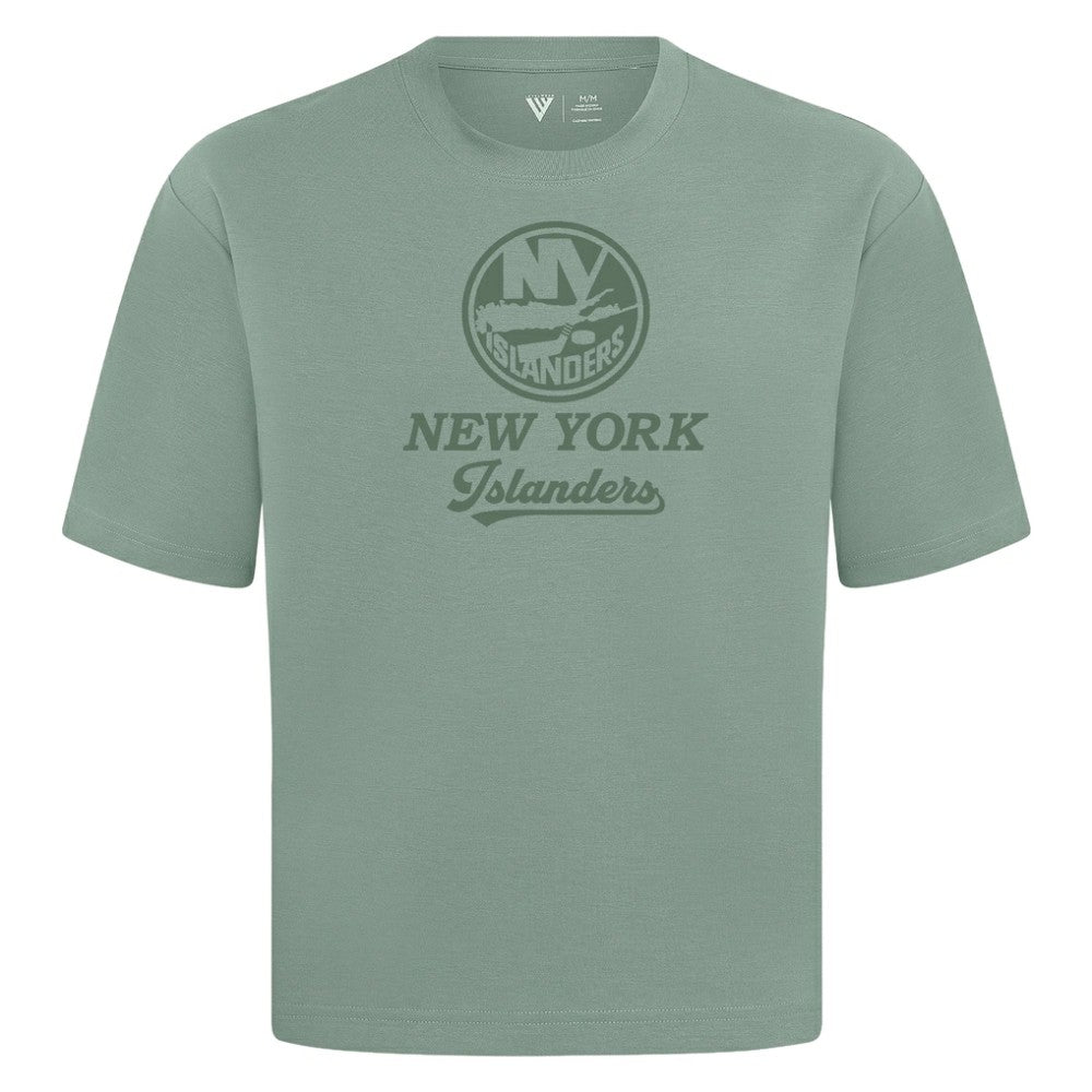 New York Islanders Levelwear Shadow Surge Luxe Signature Knit T-Shirt - Green T-shirts