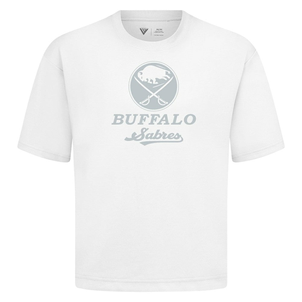 Buffalo Sabres Levelwear Shadow Surge Luxe Signature Knit T-Shirt - White T-shirts