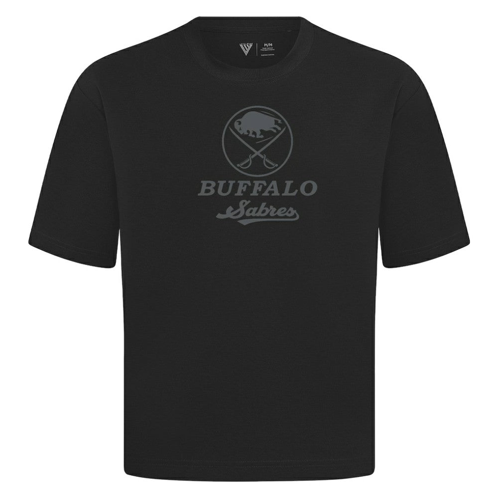 Buffalo Sabres Levelwear Shadow Surge Luxe Signature Knit T-Shirt - Black T-shirts
