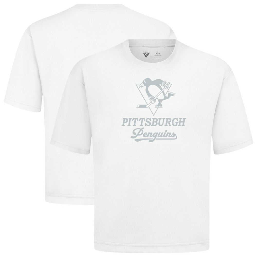 Pittsburgh Penguins Levelwear Shadow Surge Luxe Signature Knit T-Shirt - White T-shirts