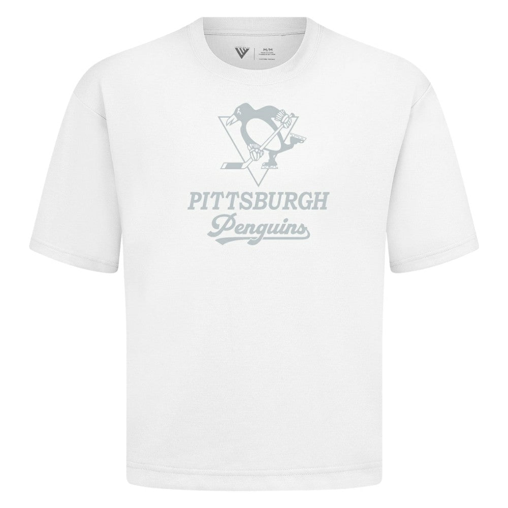Pittsburgh Penguins Levelwear Shadow Surge Luxe Signature Knit T-Shirt - White T-shirts