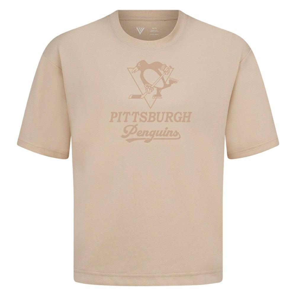 Pittsburgh Penguins Levelwear Shadow Surge Luxe Signature Knit T-Shirt - Khaki T-shirts