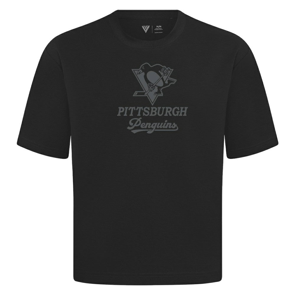 Pittsburgh Penguins Levelwear Shadow Surge Luxe Signature Knit T-Shirt - Black T-shirts
