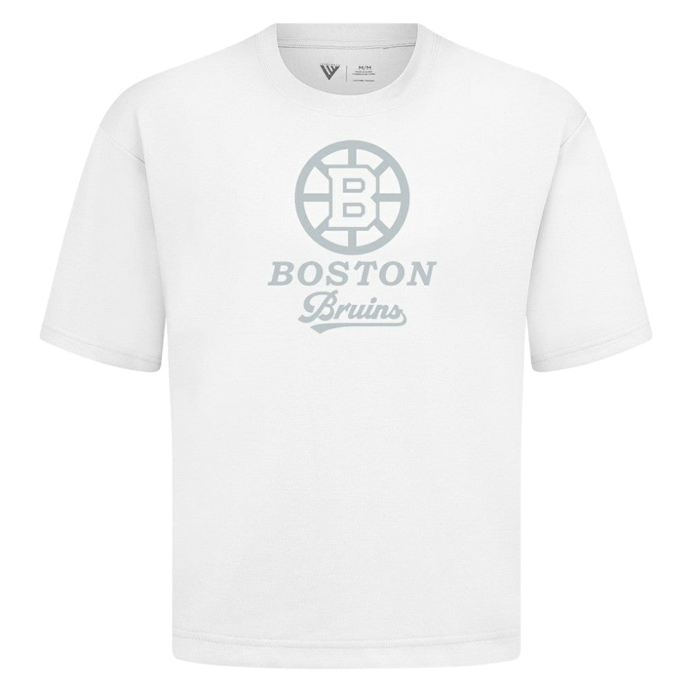 Boston Bruins Levelwear Shadow Surge Luxe Signature Knit T-Shirt - White T-shirts