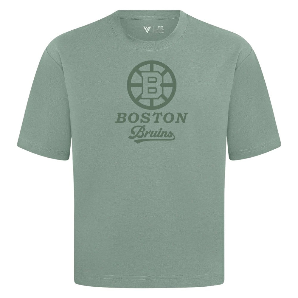 Boston Bruins Levelwear Shadow Surge Luxe Signature Knit T-Shirt - Green T-shirts