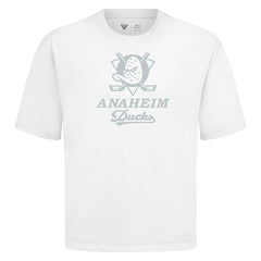 Anaheim Ducks Levelwear Shadow Surge Luxe Signature Knit T-Shirt - White T-shirts