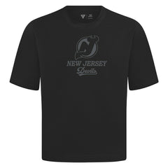 New Jersey Devils Levelwear Shadow Surge Luxe Signature Knit T-Shirt - Black T-shirts