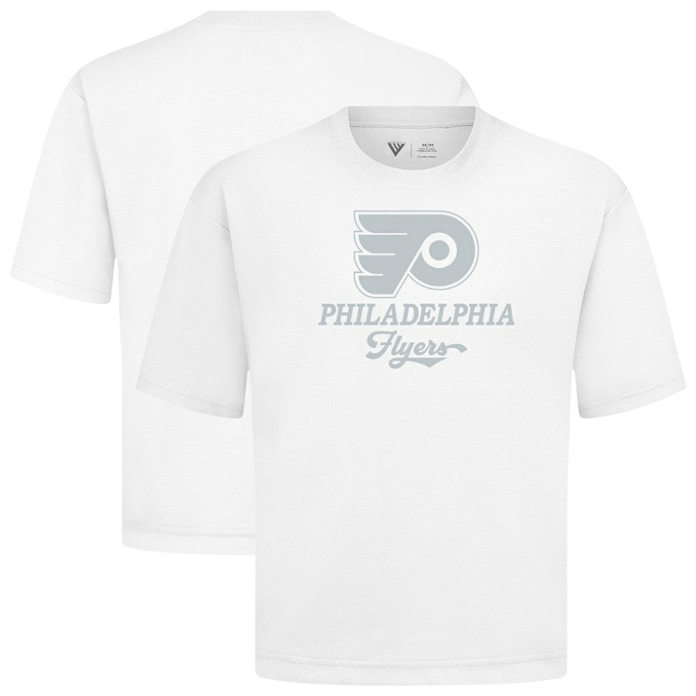 Philadelphia Flyers Levelwear Shadow Surge Luxe Signature Knit T-Shirt - White T-shirts