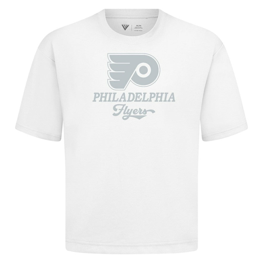 Philadelphia Flyers Levelwear Shadow Surge Luxe Signature Knit T-Shirt - White T-shirts
